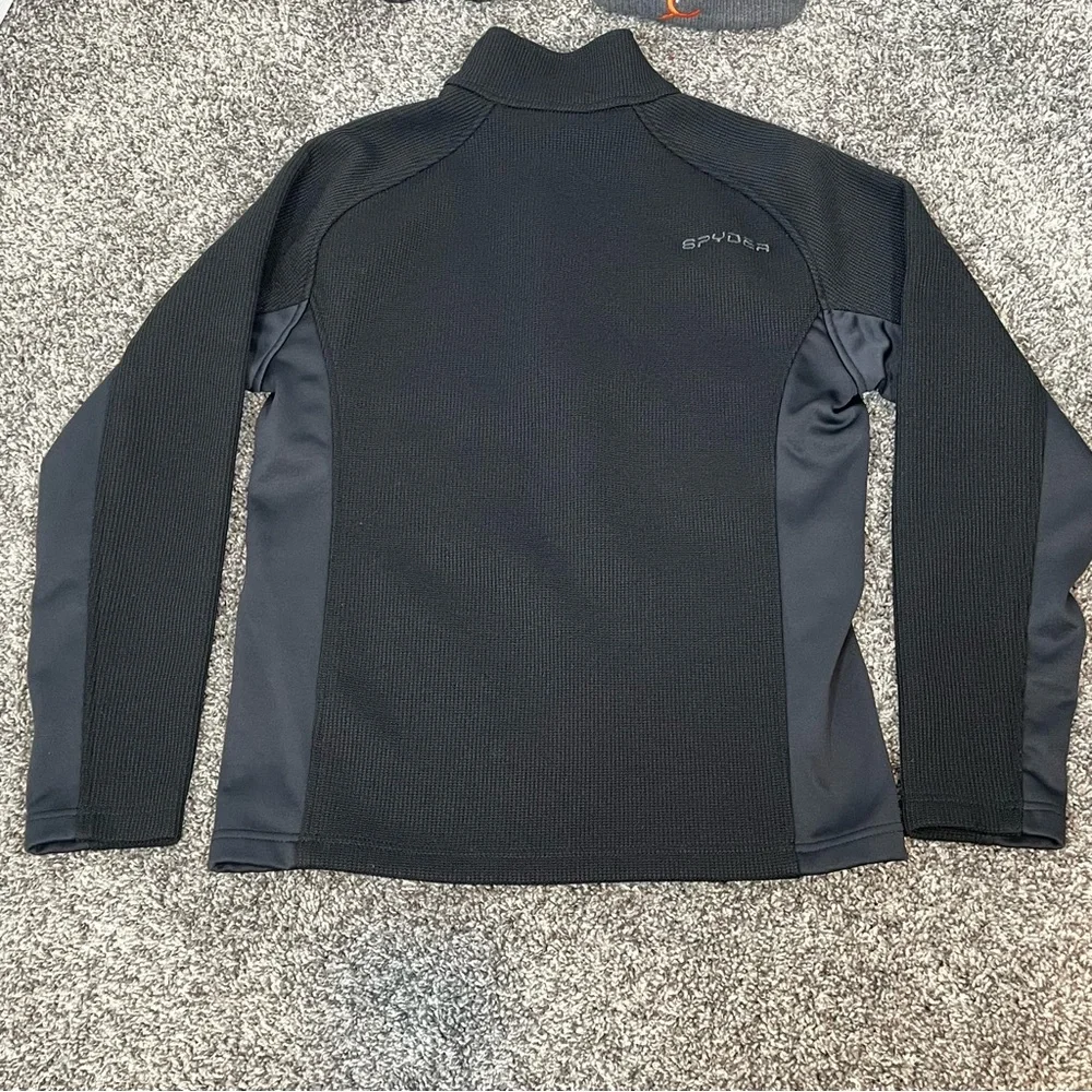 Spyder Black Half-Zip Gait Pullover Sweater Jacket Size M